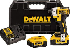 DeWALT - 20 Volt, 1/4" Drive, 20, 125, 152 Ft/Lb Torque, Cordless Impact Driver - 1000, 2800, 3250 RPM, 2 Lithium-Ion Batteries Included - Apex Tool & Supply