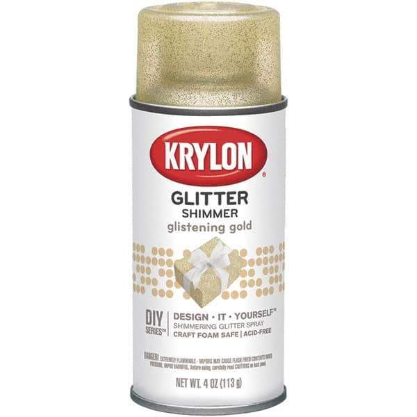 Krylon - Glistening Gold, Glitter, Craft Paint Spray Paint - 4 oz Container - Apex Tool & Supply
