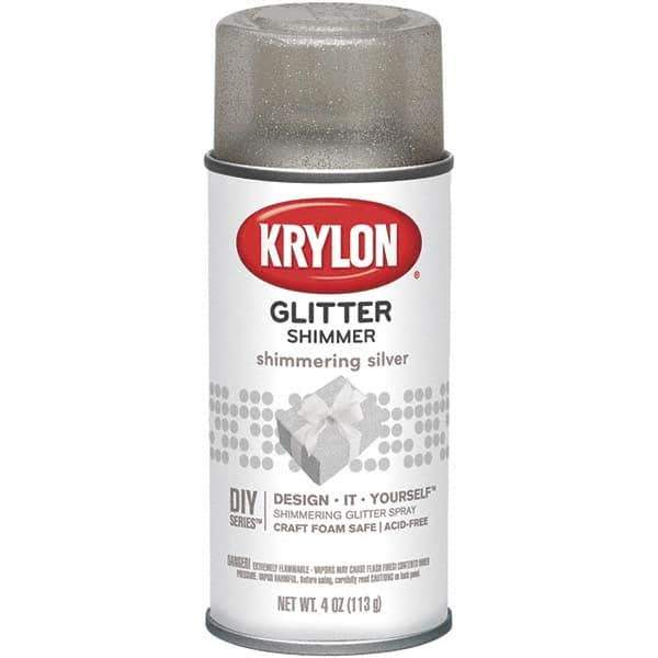 Krylon - Shimmering Silver, Glitter, Craft Paint Spray Paint - 4 oz Container - Apex Tool & Supply