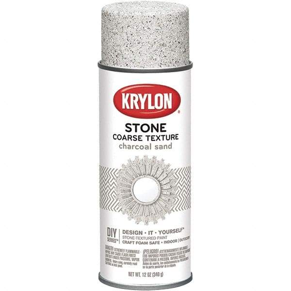 Krylon - Charcoal Sand, Textured, Craft Paint Spray Paint - 12 oz Container - Apex Tool & Supply