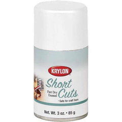 Krylon - White, Flat, Enamel Spray Paint - 3 oz Container - Apex Tool & Supply