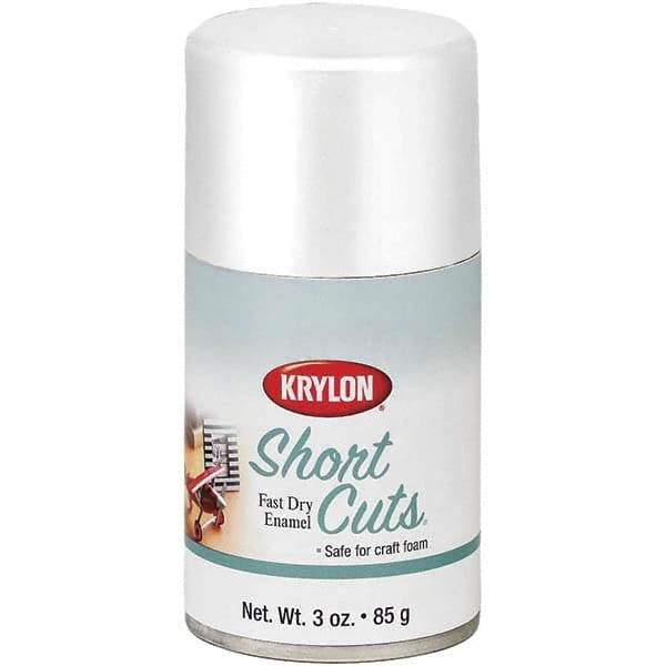 Krylon - White, Gloss, Enamel Spray Paint - 3 oz Container - Apex Tool & Supply