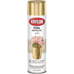 Krylon - Gold Foil, Gloss, Metallic Spray Paint - 8 oz Container - Apex Tool & Supply