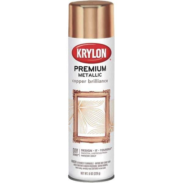 Krylon - Copper Brilliance (Color), Gloss, Metallic Spray Paint - 8 oz Container - Apex Tool & Supply