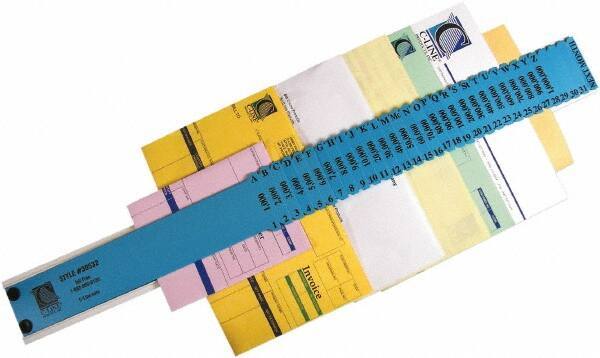 C-LINE - 8-1/2 x 11", Letter Size, Blue, Indexed Sorters - Apex Tool & Supply