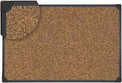 UNIVERSAL - 24" Wide x 18" High Cork Bulletin Bar - Natural (Color) - Apex Tool & Supply