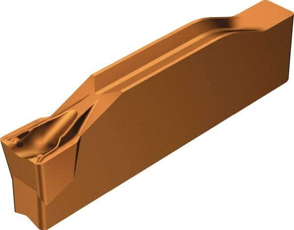 Sandvik Coromant - 0400N123 TF Grade 1145, 4mm Cutting Width Carbide Grooving Insert - Neutral, 0.4mm Corner Radius, TiAlN/AlCr2O3 Finish - Apex Tool & Supply