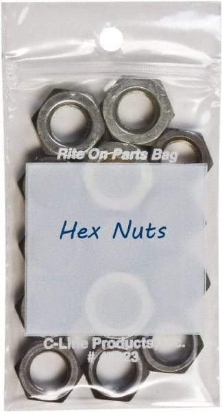 C-LINE - 2 x 9", 2 mil Self-Seal Reclosable Bags - Clear - Apex Tool & Supply