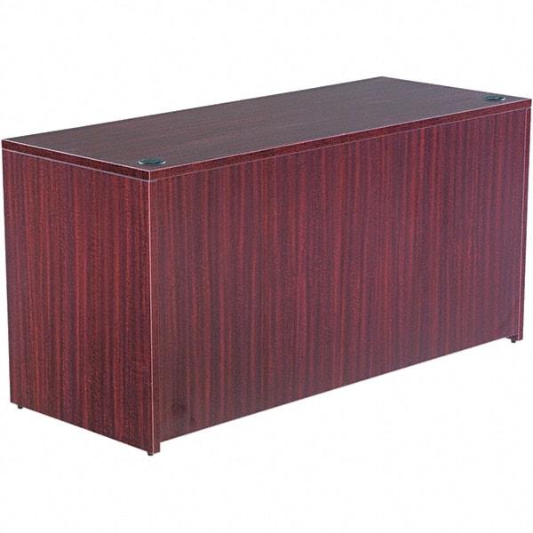 ALERA - 59.13" Long x 29.63" High x 23.63" Deep, Credenza - Mahogany (Color), Woodgrain Laminate - Apex Tool & Supply