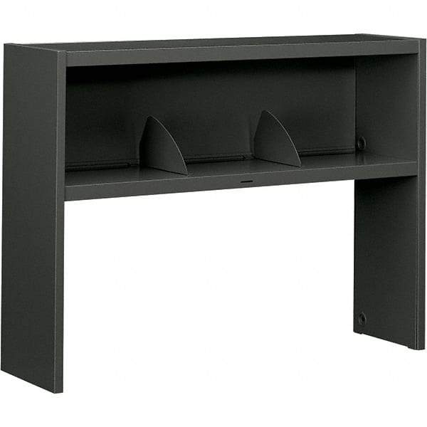 Hon - 48" Long x 34-3/4" High x 13-1/2" Deep, Kneespace Credenza - Charcoal (Color), High-Pressure Laminate/Steel - Apex Tool & Supply