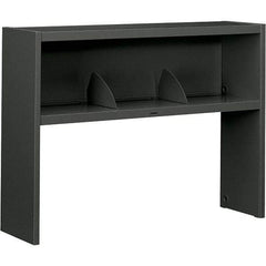 Hon - 48" Long x 34-3/4" High x 13-1/2" Deep, Kneespace Credenza - Charcoal (Color), High-Pressure Laminate/Steel - Apex Tool & Supply