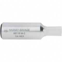 Hassay-Savage - 1/4" Hexagon Rotary Broach - 3/8" Depth of Cut, 1/2" Shank - Apex Tool & Supply