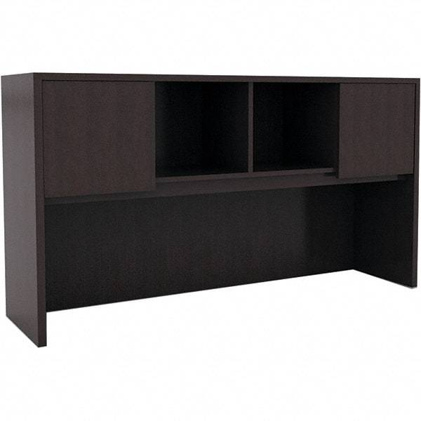 ALERA - 58.88" Long x 35-1/2" High x 15" Deep, Kneespace Credenza - Espresso (Color), Woodgrain Laminate - Apex Tool & Supply