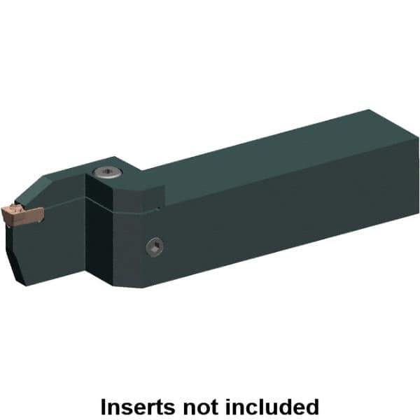 Kennametal - Left Hand Cut, 32mm Max Workpc Diam, EG0600M06P04 Insert, Indexable Cutoff Toolholder - 16mm Max Depth of Cut, 3/4" Shank Width, 3/4" Shank Height, 4-1/2" OAL - Apex Tool & Supply