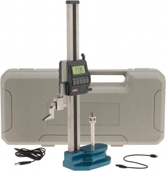 SPI - 12" Electronic Height Gage - 0.0005" Resolution, Accurate to 0.001", LCD Display, USB Data Output - Apex Tool & Supply