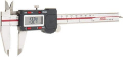 SPI - 0 to 6" Range 0.0005" Resolution, IP54 Electronic Caliper - Stainless Steel with 1.56" Stainless Steel Jaws, 0.001" Accuracy, USB Output - Apex Tool & Supply