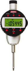 SPI - 0 to 1" Range, 0.00005" Graduation, Electronic Drop Indicator - Flat & Center Lug Back, Accurate to 0.0002", English & Metric System, LCD Display - Apex Tool & Supply
