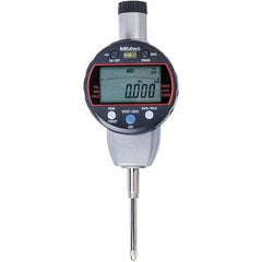 Mitutoyo - 0 to 1" Range, 0.001mm Graduation, Electronic Drop Indicator - Flat Back, Accurate to 0.002mm, Metric System, LCD Display - Apex Tool & Supply