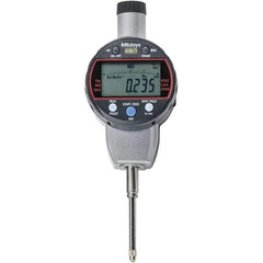 Mitutoyo - 0 to 1" Range, 0.001mm Graduation, Electronic Drop Indicator - Flat Back, Accurate to 0.0001", Metric System, LCD Display - Apex Tool & Supply
