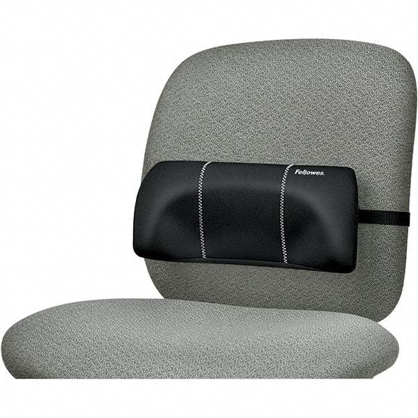 FELLOWES - Black Back Support - For Office Chairs, Car Seat & Home Use - Apex Tool & Supply
