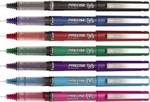 Pilot - Precision Point Roller Ball Pen - Assorted Colors - Apex Tool & Supply