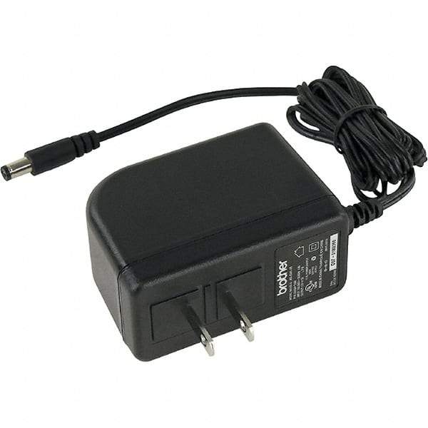 Brother - Black AC Adapter - Use with Brother PT-E300, PT-E500, PT-E550W, PT-H300, PT-H300LI, PT-H500LI, PT-P700, PT-P750W - Apex Tool & Supply