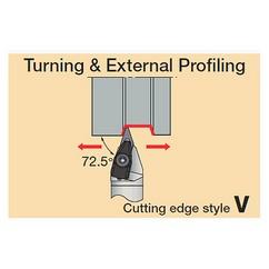 CVVNN2525M1607-RD - Turning Toolholder - Apex Tool & Supply