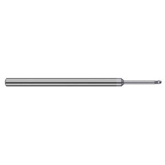 5/32″ Dia. × 3/16″ Shank × 15/64″ DOC × 3″ OAL, Carbide TiB2, Stub , 3 Flute, Ballnose End Mill - Exact Industrial Supply