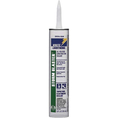 White Lightning - 10 oz Tube Clear Tetrachloroethylene Caulk - -40 to 180°F Operating Temp, 120 min Tack Free Dry Time, 96 hr Full Cure Time - Apex Tool & Supply