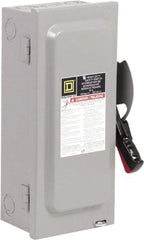Square D - 30 Amp, 600 VAC, 3 Pole Nonfused Safety Switch - NEMA 1, 1 & 3 Phase, 10 hp at 600 VAC (Single Phase), 30 hp at 600 VAC (Triple Phase) - Apex Tool & Supply