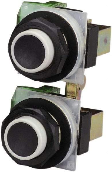 Schneider Electric - 30mm Mount Hole, Extended Straight, Pushbutton Switch - Maintained (MA) - Apex Tool & Supply