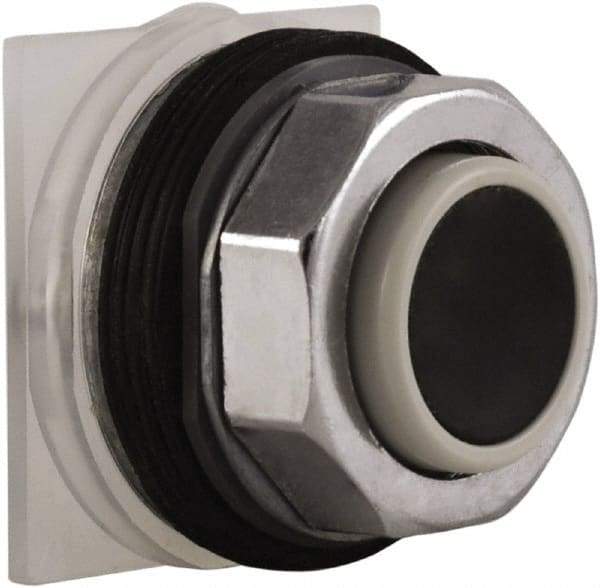 Schneider Electric - 30mm Mount Hole, Extended Straight, Pushbutton Switch Only - Black Pushbutton, Momentary (MO) - Apex Tool & Supply
