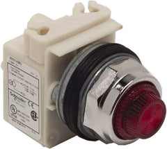 Schneider Electric - 480 VAC Red Lens Indicating Light - Screw Clamp Connector - Apex Tool & Supply