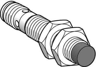 Telemecanique Sensors - NPN, PNP, NO/NC, 4mm Detection, Cylinder, Inductive Proximity Sensor - 4 Wires, IP67, 12 to 24 VDC, M12x1 Thread, 66mm Long - Apex Tool & Supply