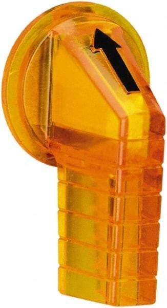 Schneider Electric - 30mm, Amber, Selector Switch Gloved Hand Knob - For Use with 9001K Selector Switches and Harmony 9001K/SK/KX Pushbuttons - Apex Tool & Supply