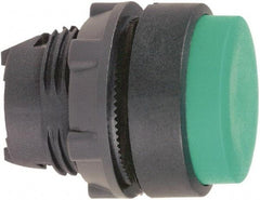 Schneider Electric - 22mm Mount Hole, Extended Straight, Pushbutton Switch Only - Round, Green Pushbutton, Nonilluminated, Momentary (MO) - Apex Tool & Supply