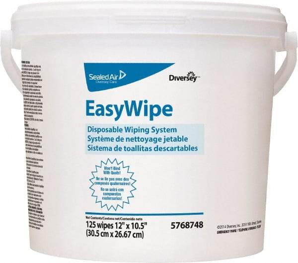 Diversey - Pre-Moistened General Purpose Wipes - Refill, 24-7/8" x 8-5/8" Sheet Size, White - Apex Tool & Supply