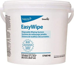 Diversey - Pre-Moistened General Purpose Wipes - Refill, 24-7/8" x 8-5/8" Sheet Size, White - Apex Tool & Supply
