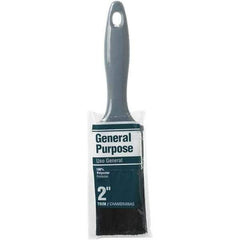 Rubberset - 2" Flat Synthetic Trim Brush - Plastic Beavertail Handle - Apex Tool & Supply