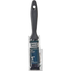 Rubberset - 1" Flat Synthetic Trim Brush - Plastic Beavertail Handle - Apex Tool & Supply