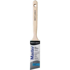 Bestt-Liebco - 1-1/2" Angled Nylon/Polyester Sash Brush - Wood Long Sash Handle - Apex Tool & Supply