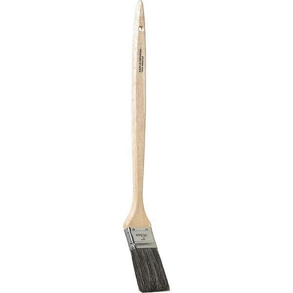 Bestt-Liebco - 16" Angled Hog Bent Radiator Brush - Wood Bent Radiator Handle - Apex Tool & Supply