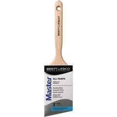 Bestt-Liebco - 3" Flat Nylon/Polyester Trim Brush - Wood Beavertail Handle - Apex Tool & Supply