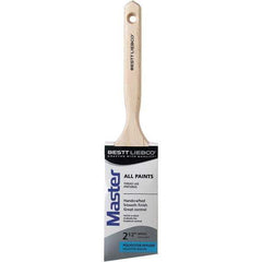 Bestt-Liebco - 2-1/2" Angled Nylon/Polyester Sash Brush - Wood Long Sash Handle - Apex Tool & Supply