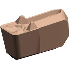 Kennametal - 2EG-U GUP Grade KCU25, 2.51mm Cutting Width Carbide Grooving/Cut-Off Insert - 1.67mm Max Depth of Cut, Neutral, 0.2mm Corner Radius, AlTiN Finish - Apex Tool & Supply