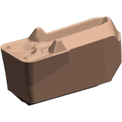 Kennametal - 2EG GUN Grade KCP10B, 3/32" Cutting Width Carbide Grooving Insert - 0.07" Max Depth of Cut, Neutral, 0.008" Corner Radius, TiOCN Finish - Apex Tool & Supply