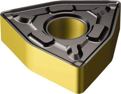 Sandvik Coromant - WNMG333 PR Grade 4305 Carbide Turning Insert - TiCN/AI2O3/TiN Finish, 80° Trigon, 3/8" Inscr Circle, 3/16" Thick, 3/64" Corner Radius - Apex Tool & Supply