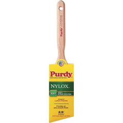 Purdy - 2-1/2" Angled Synthetic Trim Brush - 2-15/16" Bristle Length, 2-15/16" Wood Fluted Handle - Apex Tool & Supply