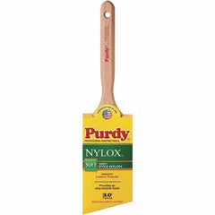 Purdy - 3" Angled Synthetic Trim Brush - 3-3/16" Bristle Length, 3-3/16" Wood Fluted Handle - Apex Tool & Supply