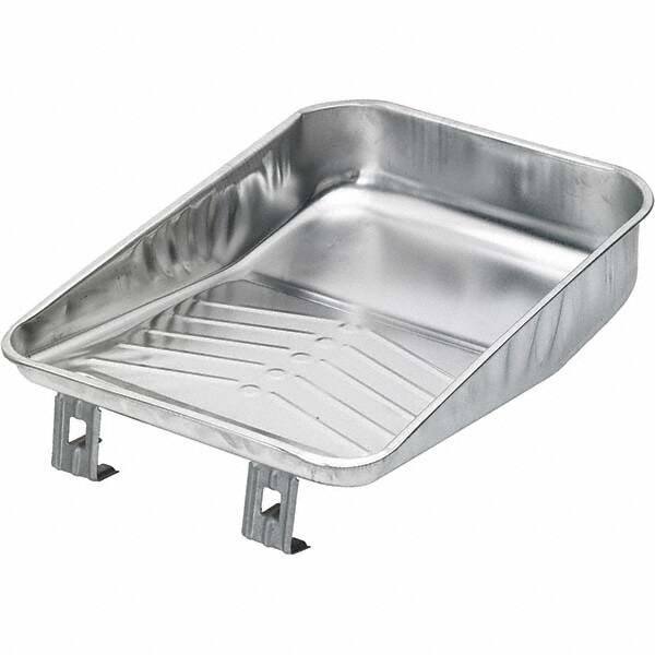 Bestt-Liebco - 9" Roller Compatible Mini Paint Roller Tray - 1 Gal Capacity, 9" Wide, Metal - Apex Tool & Supply